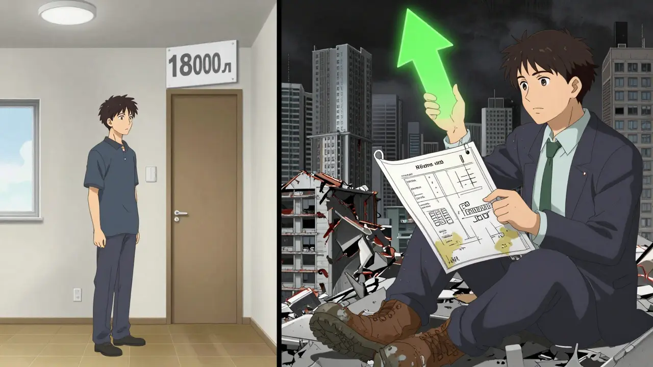 Сравнение: обычный покупатель и инвестор с планами реконструкции в гекига-стиле.