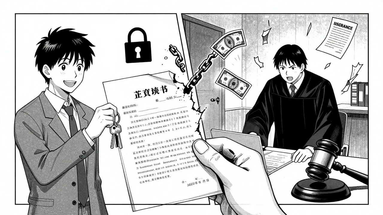 Договор рвется: с одной стороны — ключи, с другой — гнев суда и горящие деньги.