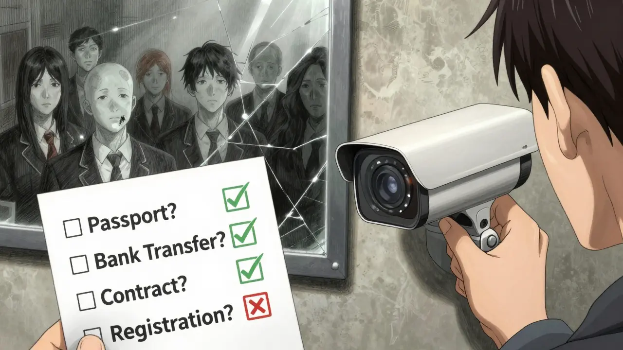 Рукой устанавливается камера наблюдения, на фоне — призраки требований арендатора.