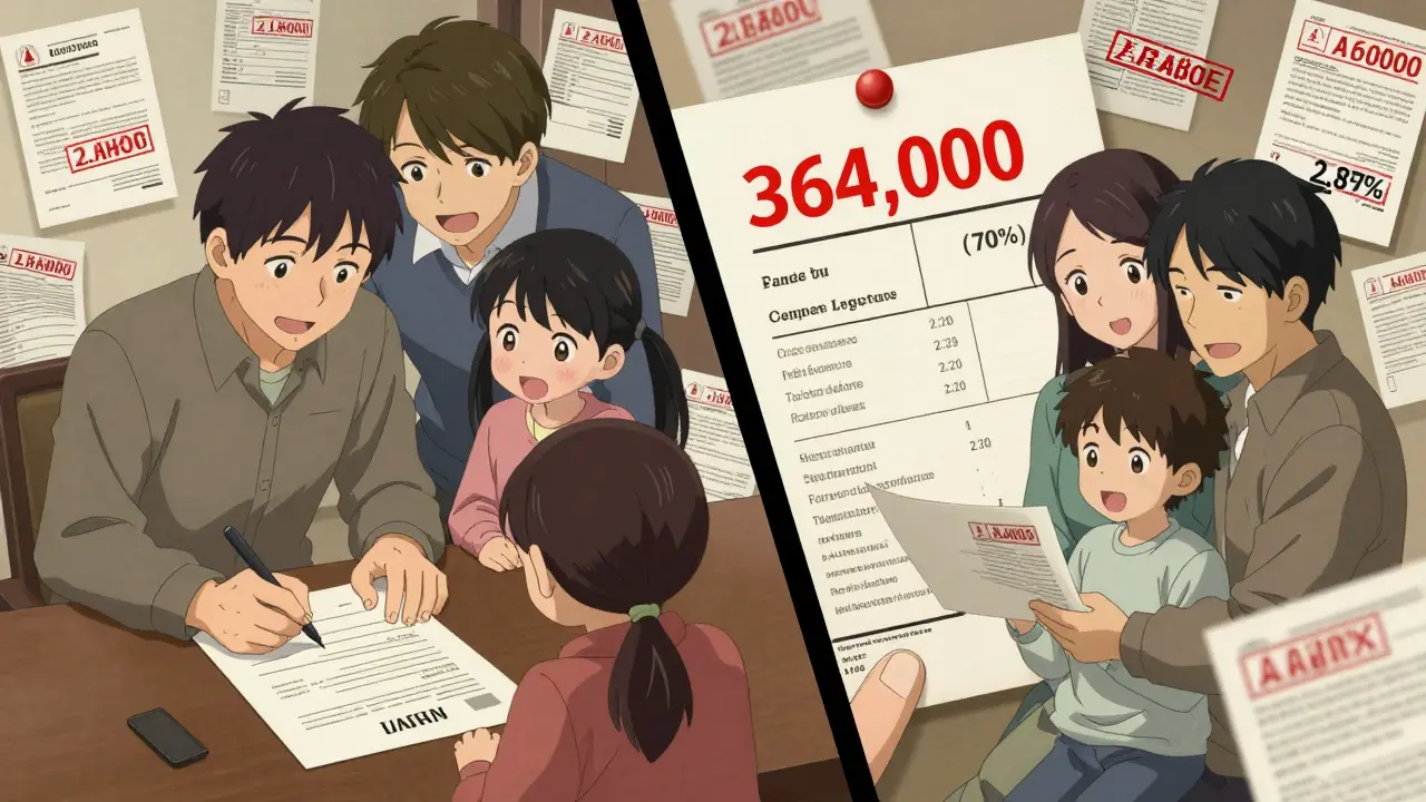 Семья подписывает договор продажи, но получает налоговый счет, превышающий полученную сумму.