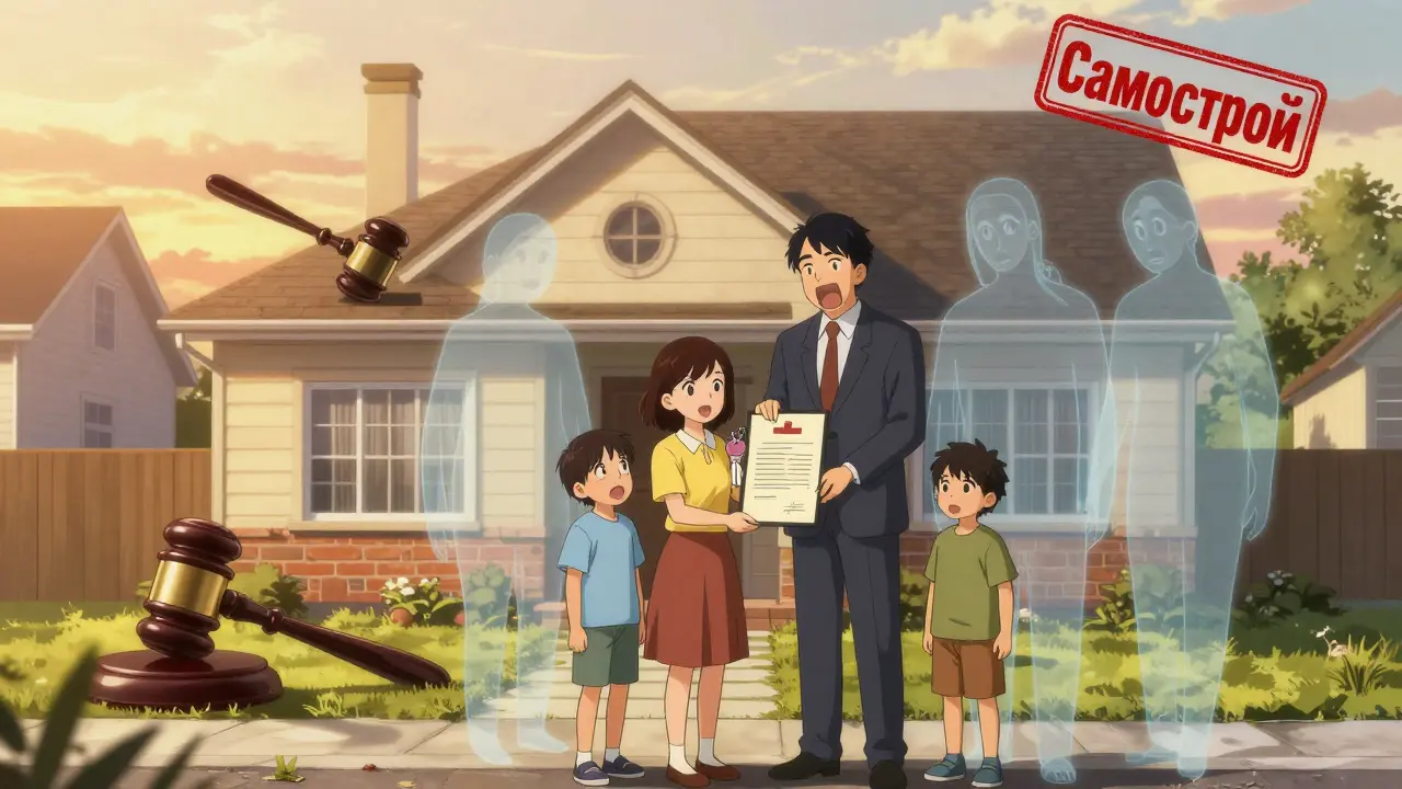 Семья получает ключи от дома, но за ними витают призраки юридических рисков и проблем.