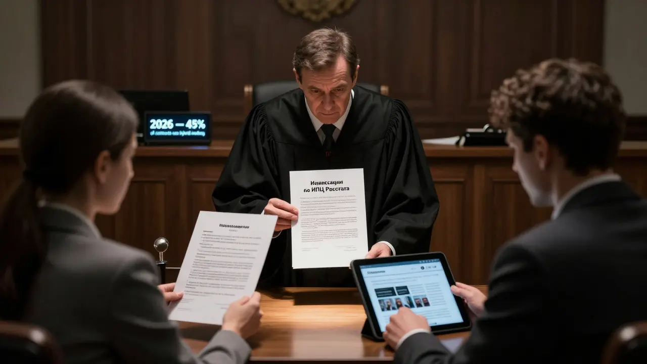 Судебное заседание: судья рассматривает договор с привязкой к ИПЦ Росстата.