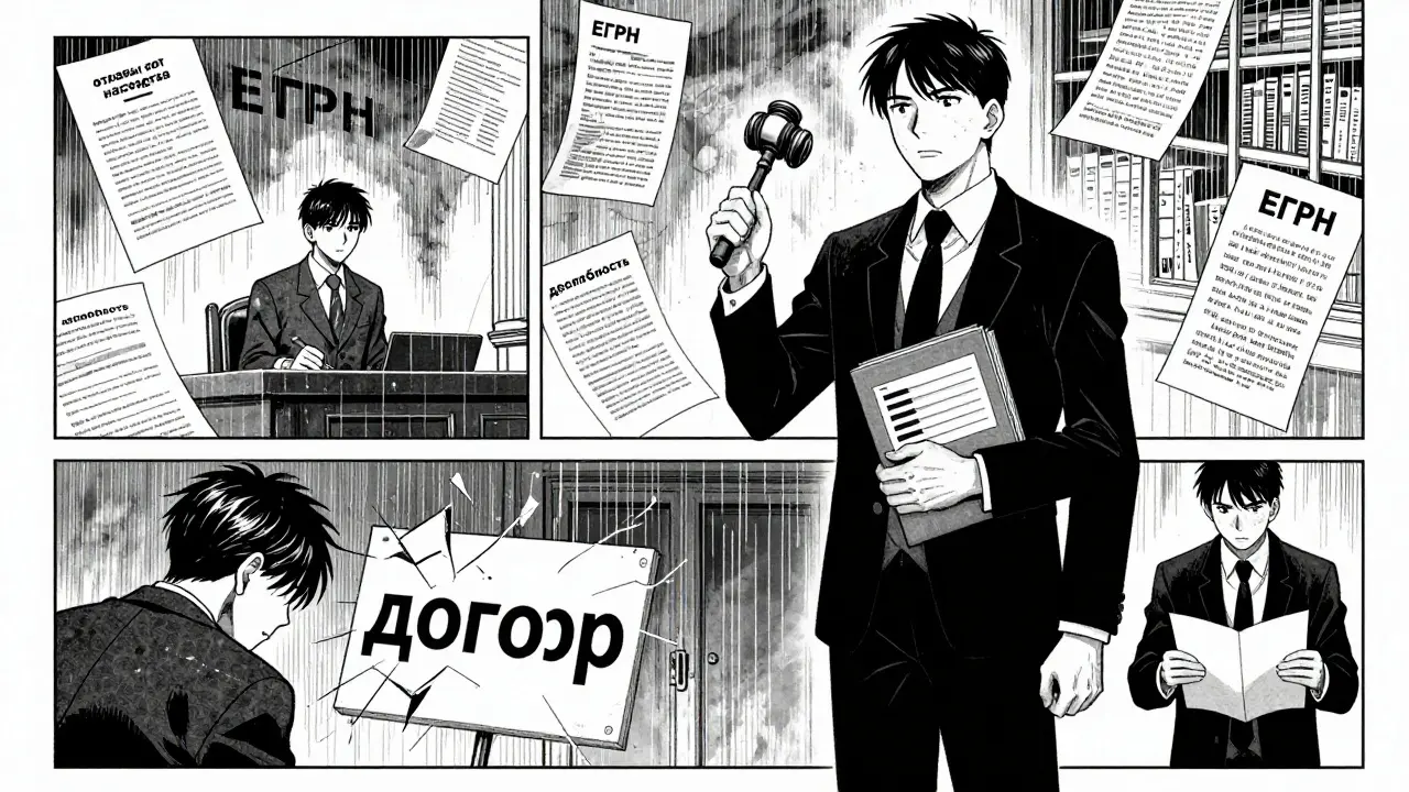 Судебное заседание: покупатель с полным пакетом документов, продавец виноват, документы парят в воздухе.