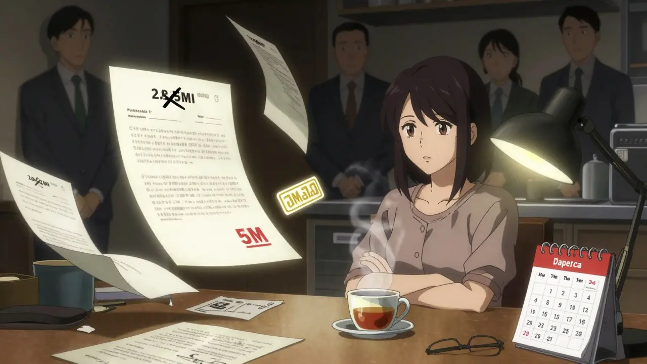 Женщина с документами о налоге, кадастровая стоимость и вычет 1 млн на столе, лампа, детализированный антивоенный стиль.