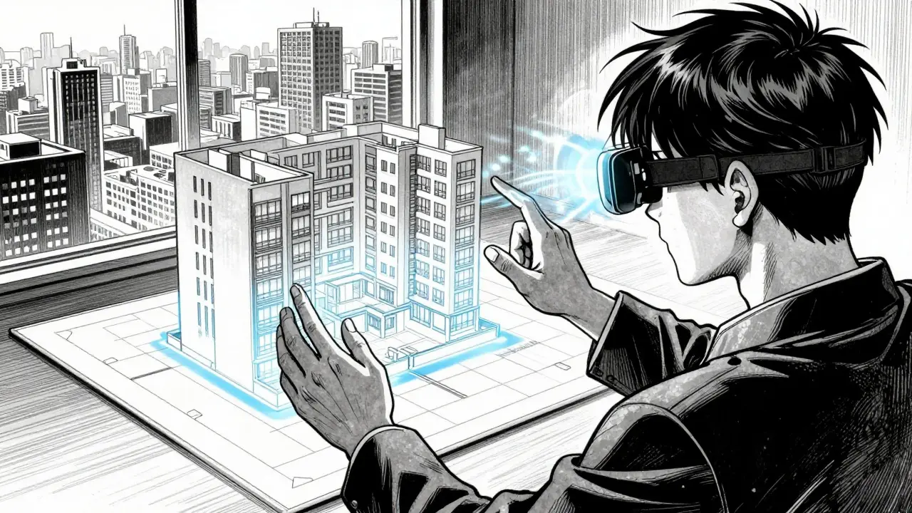 Использование AR-технологии для просмотра 3D-плана квартиры