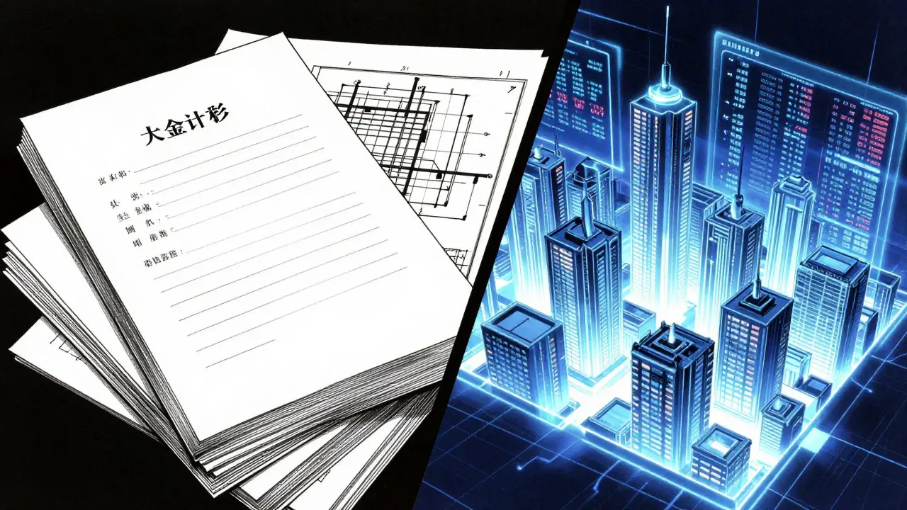 Контраст между бумажными документами и цифровой системой оценки недвижимости