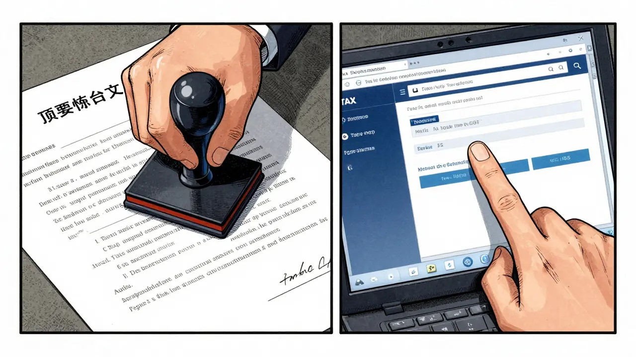 Процесс подачи документов на налоговый вычет в стиле манга