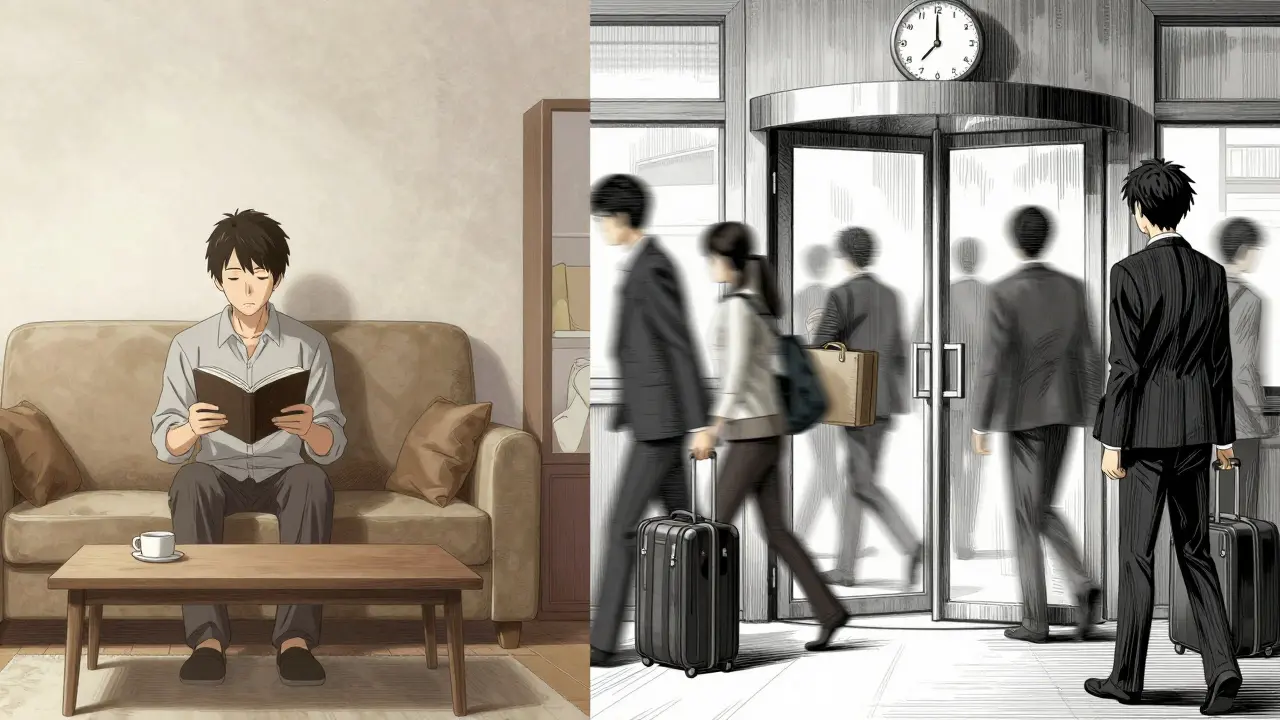 Сравнение спокойной долгосрочной аренды и хаоса посуточной в стиле аниме